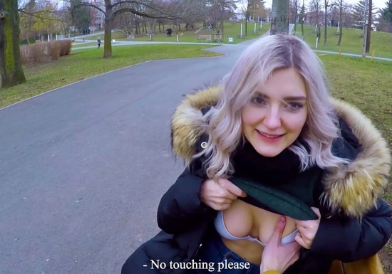 Опытный дрочер узнал порно звезду на улице и уговорил отсосать за деньги