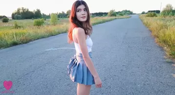 Свидание с девушкой закончилось сексом на природе